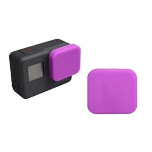 Silicone Protective Lens Cap Compatible with GoPro Hero 5 6 7 Camera (Purple)