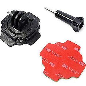 3M Sticker & 360 Rotation Lock Helmet Mount Compatible with Gopro Hero 13 12 11 10 9 8 7 6 5 4 3+ 3 Insta 360, SJCAM, Yi, 4K, Eken etc Action Camera