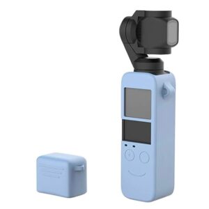 Soft Silicone Body Case Protective Lens Cap Cover Compatible with DJI Pocket (Sky Blue)