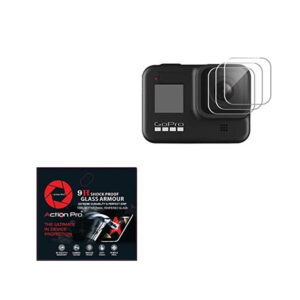9H Lens Protector Compatible with GoPro Hero 8, HD Clear, 9H Hardness, Anti-Scratch, High Definition (Pack of 3)
