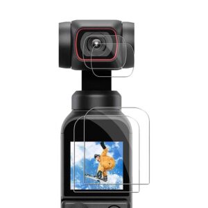 Tempered Glass 9H Screen Protector Film Lens Cover Compatible with Dji Osmo Pocket (Pack Of 4)