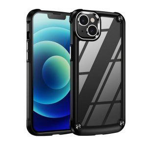 iPhone 15 Plus Case, Military-Grade Protection, Shockproof Air Guard Corners, Yellowing-Resistant Acrylic TPU Back, Phone Case for iPhone 15 Plus, Air Armor Series, Black