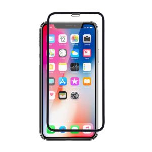 Screen Protector Compatible with iPhone 11 Pro, iPhone Xs and iPhone X 5.8-Inch, Tempered Glass Film (Black)