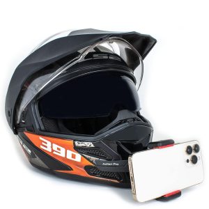 Helmet 3M Chin Mount Strap Set, Compatible with Smartphones & GoPro Hero 13/12/11/10/9/8/7/6/5/4, DJI Osmo, Insta360, SJCAM & Other Action Cameras (Pack of 3)