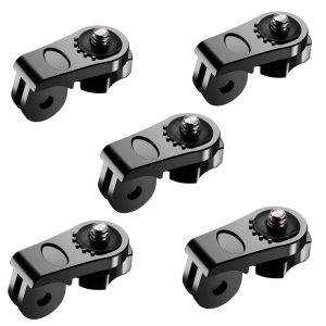 Conversion Block Head Connection Camera Mount Adapter, Compatible with GoPro 13/12/11/10/9/8/7/6/5/4/3+/3, SJCAM, Yi, Eken & Other Action Cameras (Pack of 5)