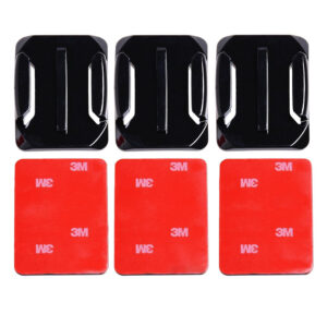 3M Curve Adhesive Sticky Mount Compatible with GoPro-13/12/11/10/9/8/7/6/5/4/3+/3/SJCAM/Yi/ 4K Eken Noise Play and Other Action Cameras (Pack of 3)