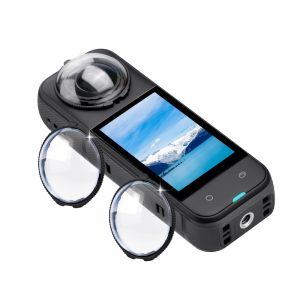 Premium Lens Guard Compatible with Insta360 X5 | Scratch-Resistant Optical Coated Lens Protector, High Transparency | Knob Mount Camera Accessory