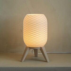 Table Lamp with Tripod Stand, Warm Light, Modern Bedside Lamp for Home & Bedroom (Design-4)