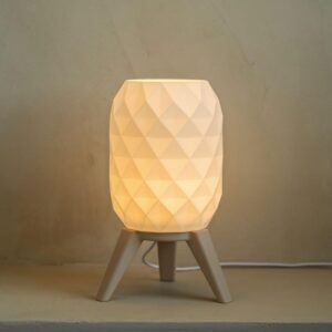 Table Lamp with Tripod Stand, Warm Light, Modern Bedside Lamp for Home & Bedroom (Design-3)